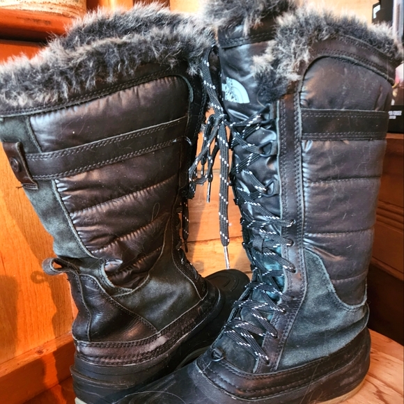THE NORTH FACE SHELLISTA PRIMALOFT WATERPROOF TALL WINTER BOOTS-SIZE 7.5 - Picture 2 of 8